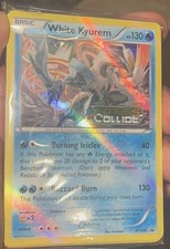 WHITE KYUREM XY128 SEALED Prerelease Promo Fates Collide Stamp HOLO BLEED ERROR on eBay