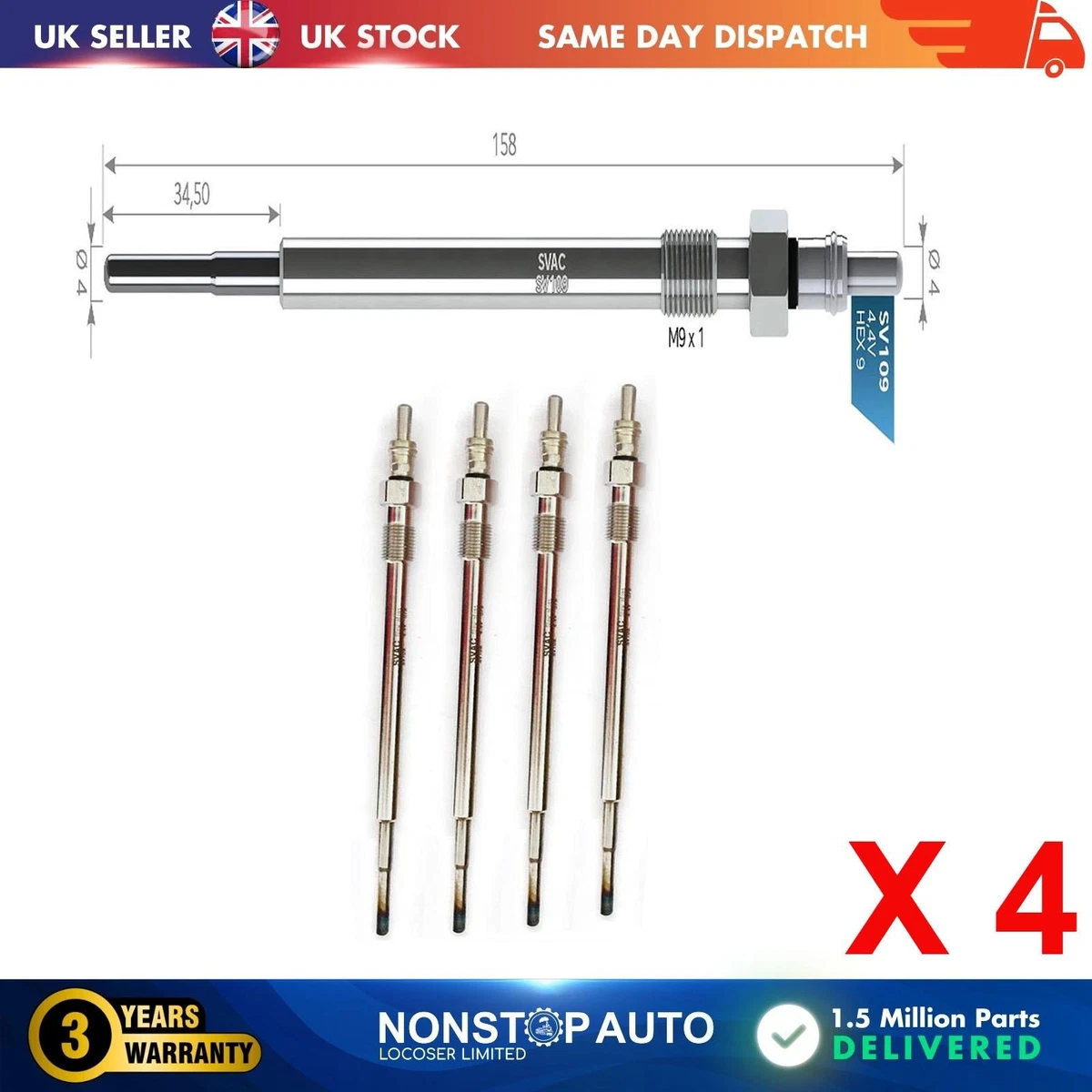 Bougie de préchauffage FEBI BILSTEIN 176212 pas cher