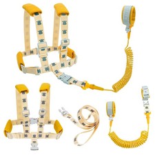 Toddler Leash Anti Lost Wrist Link for Kids Safety Walking Harness Yellow