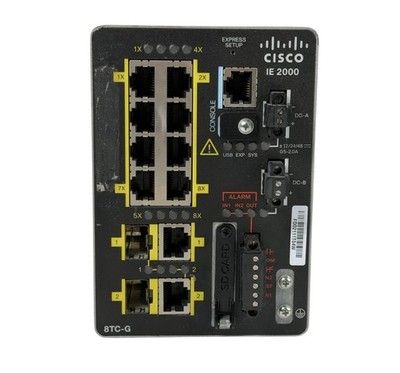 Cisco IE-2000 Industrial Ethernet Switch - IE-2000-8TC-G-B V01 / IE20008TCGB V01