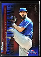 2025 Panini Crusade #23 Jake Arrieta Spirit Of The Game Blue #/49
