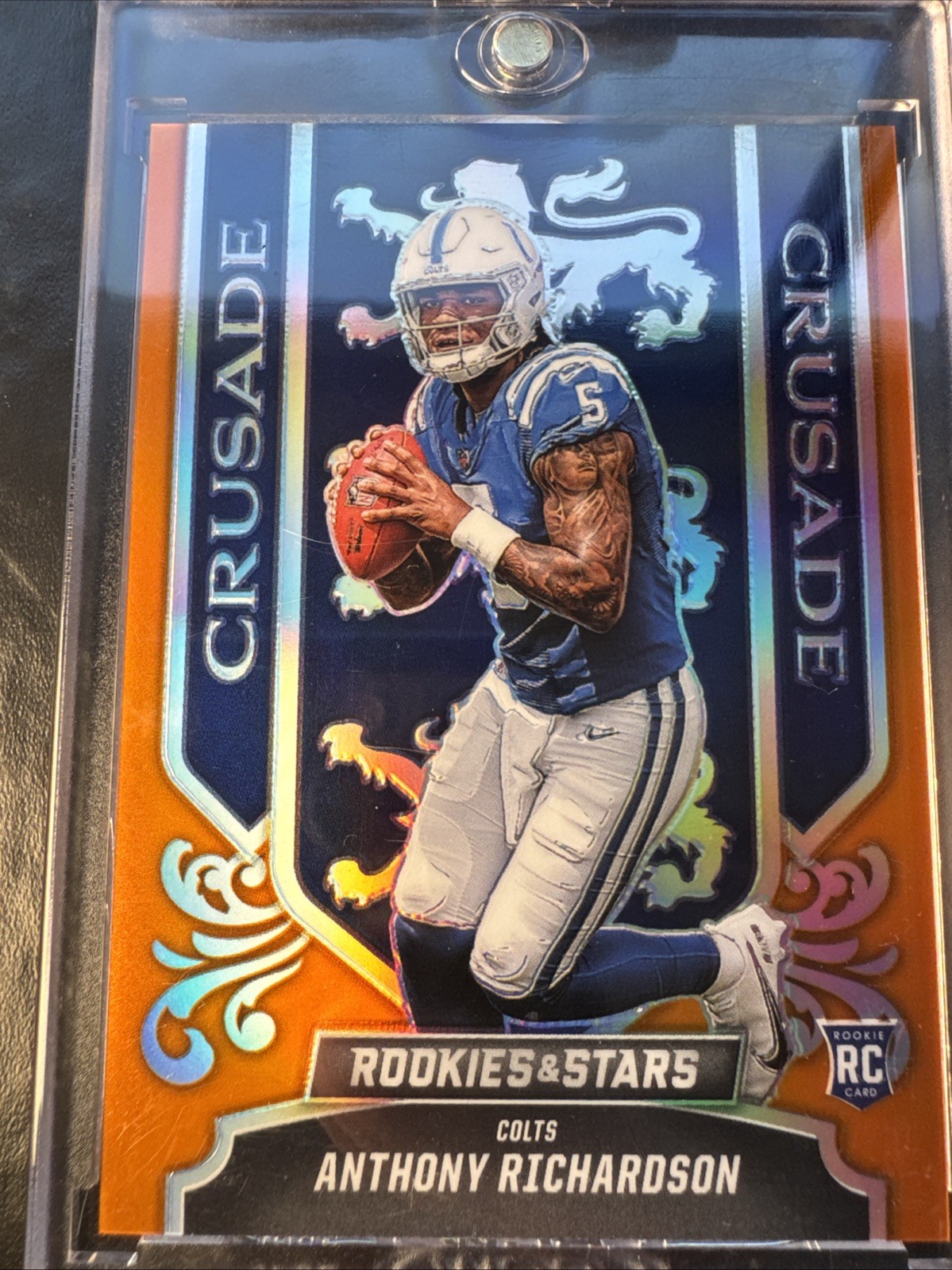 2023 Rookies & Stars Anthony Richardson, Orange /25 Crusade Prizm RC