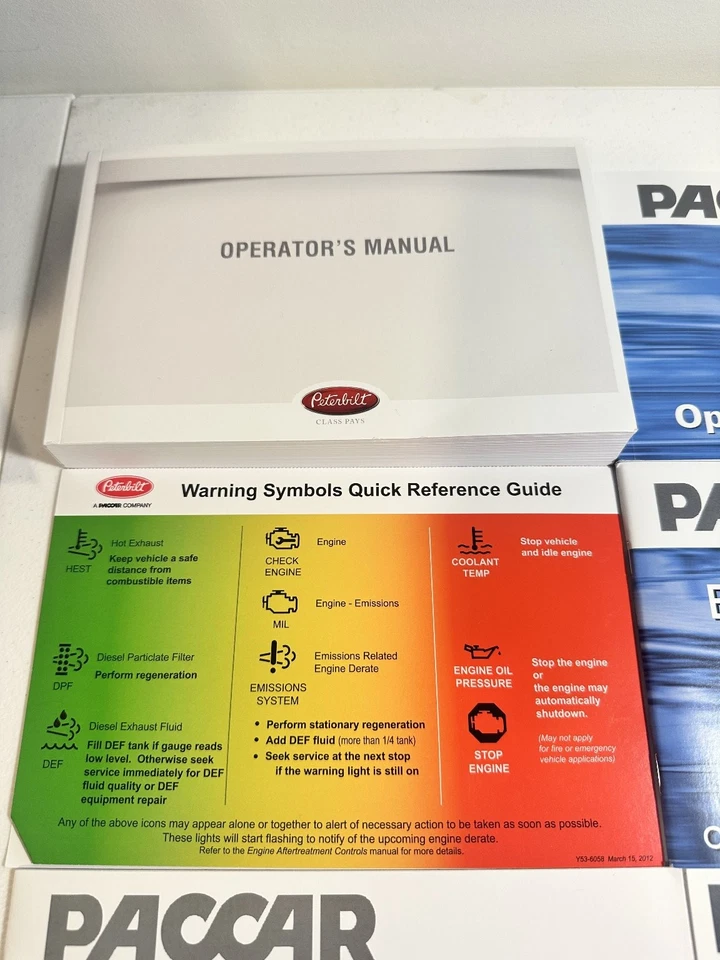 Peterbilt 579/567 PACCAR MX-13 Owners Manuals 2008-2017 - Image 2 of 4