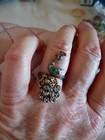Blue Topaz Peacock 925 Sterling Silver Ring size 7 — photo 4