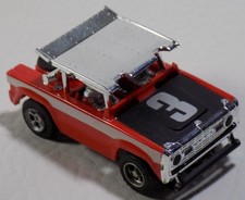 Aurora AFX 1909 Ford Baja Bronco Red Black 3 Slot Car Untested EA029