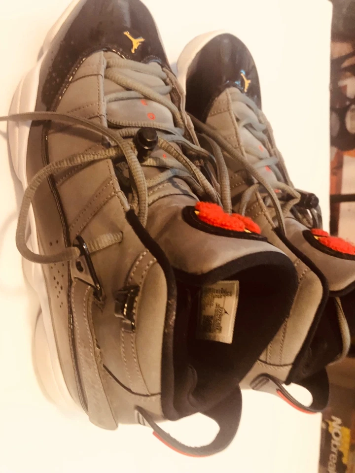 Air Jordan 6 Anillos 'Grafito Claro' 322992-022 Gris Humo Para Hombre Talla 10 Foto 3 de 4