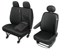 Ford Transit Kunstleder Sitzbezüge Sitzschoner Fahrersitzbezug Doppelbank Tisch