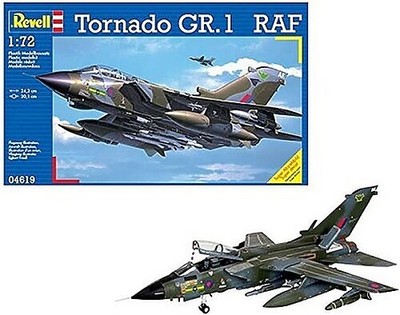 Revell-Germany Tornado GR.1 RAF Fighter Jet - Plastic Model Airplane Kit - 1/72