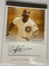Corey Patterson Auto 2004 Flair Autograph Collection Card #AC-CP SSP /100 - READ