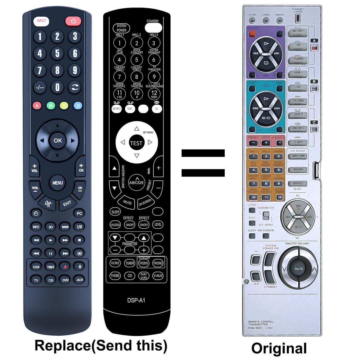 New RAV160 Replacement Remote Control For Yamaha DSP-A1 | eBay