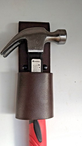End Cutting Plier Holder Oil Tan Leather Steel Fixer Plier Holder Black / Brown - Picture 12 of 21
