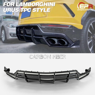 For Lamborghini Urus TPC Style Carbon Glossy Rear Diffuser Under splitter Kits