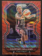 COURTNEY WILLIAMS 2021 Panini WNBA Prizm RED WAVE PRIZM #6 Atlanta Dream