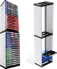 Video Game Storage Shelf Wall Organizer Tower Rack 36 Disc Holder Stand Mount