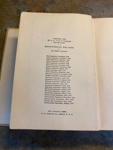 ANNE OF AVONLEA BY L. M. MONTGOMERY 1909 1ST EDITION 26TH IMPRESSION IN 1917 HC - Picture 9 of 9