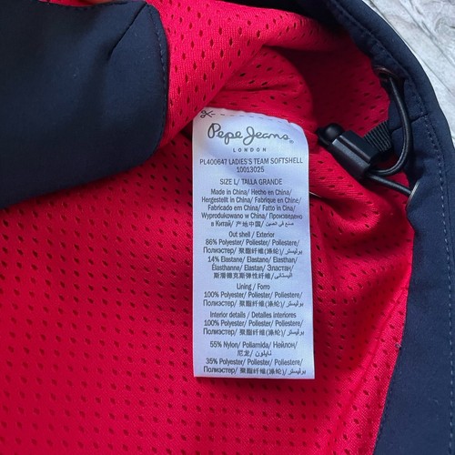 Pepe Jeans Red Bull Racing Official Teamline Softshell Jacket F1 1 Women L Large - Picture 5 of 8