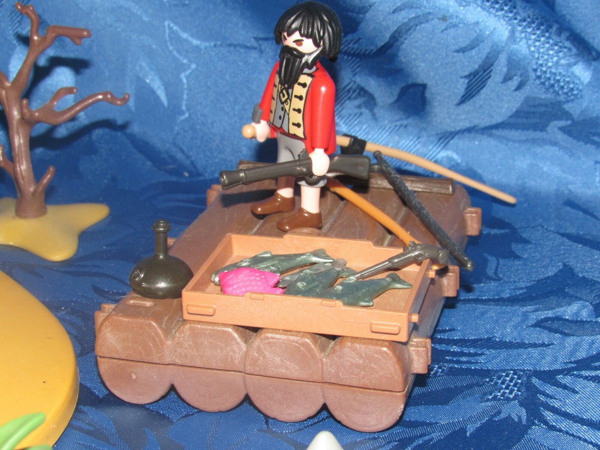 Playmobil île aux pirates avec trésor et radeau - Jeux & Jouets