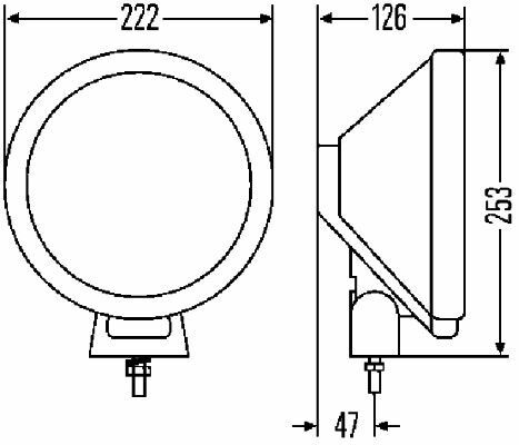 Hella 1F8 006 800-311 Fernscheinwerfer - Bild 2 von 2