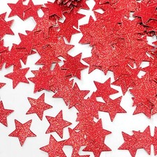 Red Glitter Star ConfettiRed Confetti For Table Decor1.18 in200PCS