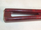 Vtg Stanhome Dark Brown Burgundy Plastic Bakelite Marbled Meat Fork  Steak Knife — photo 8
