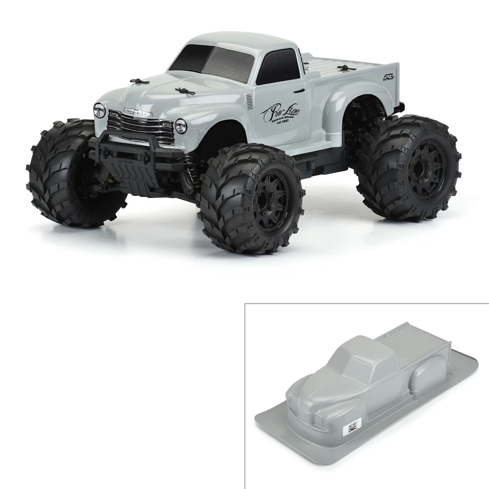 Pro-Line 3255-14 1/10 Early 50's Chevy Tough-Color Gray Body Stampede & Granite - Image 2 of 4