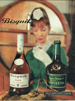 Werbung Advertising 120 1961 Cognac Bisquit VSOP & Dubouché Napoleon