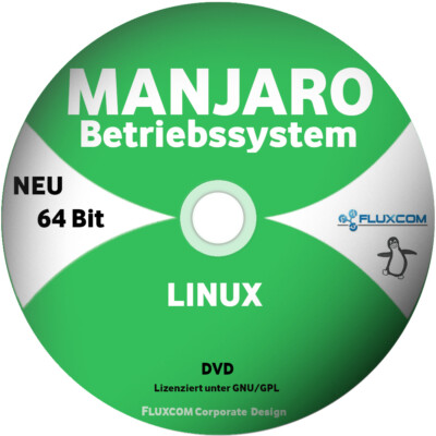 Manjaro 21.2.4 64 Bit DVD, Linux Betriebssystem GNOME KDE Xfce