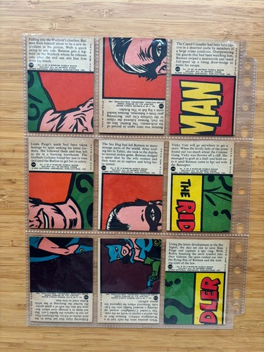 1966 Topps Batman Blue Bat Puzzle Back Complete Card Set (44) - Picture 5 of 11