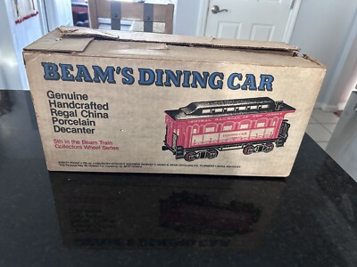 Jim Beam Beam s Dining Car Regal China Porcelain Decanter - 5th in Train Series