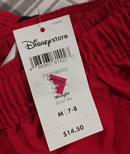 Disney Store Boys Stretch Waist Canvas Drawstring Shorts Swim ? D-Sport Sz M 7/8 - Picture 8 of 8
