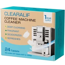 Coffee Machine Cleaner Descaler Tablets 24 Count Unscented Coffee Machine Des...
