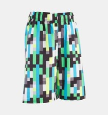 Under Armour Pixel Zoom Volley Boys Surf Shorts Size YLG Laser Green