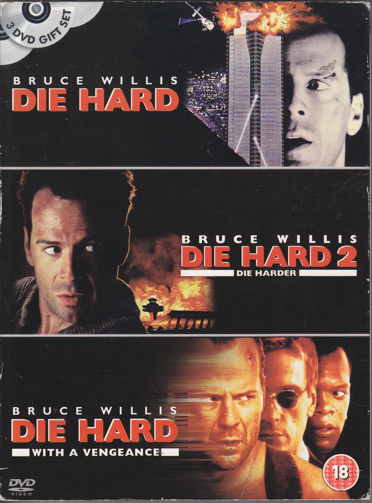 Die Hard Trilogy : Die Hard, 2 Die Harder, 3 Die Hard With A Vengeance UK R2 DVD