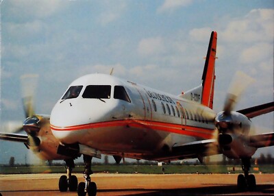 Saab 340 Deutsche BA Aviation Postcard 13654