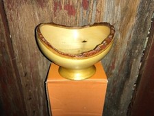 Artisan Live Edge Turned Bowl Footed .......a8