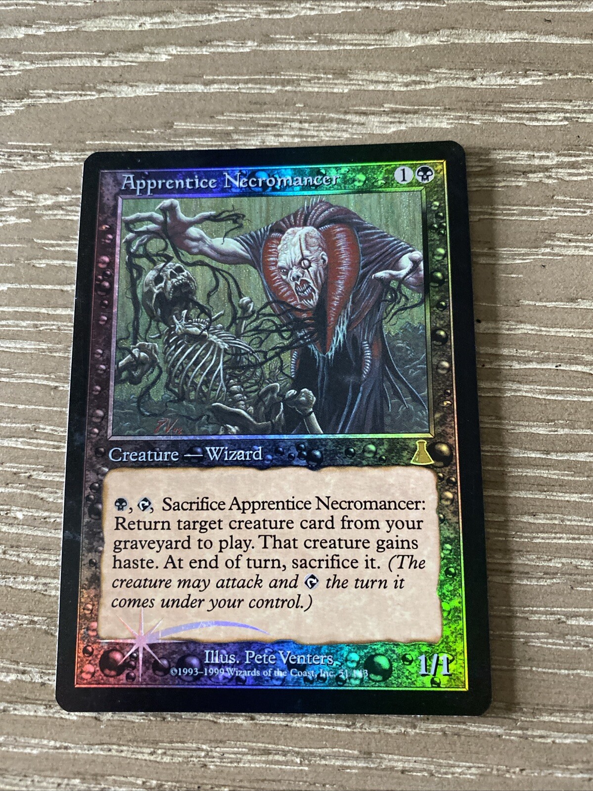 Apprentice Necromancer Urza's Destiny Foil MTG LP Magic: The Gathering Free Ship