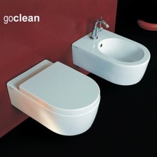 Sanitari sospesi Flaminia Link vaso Goclean bidet e coprivaso avvolgente soft cl