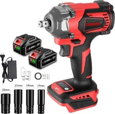Cordless Impact Wrench, 525Ft-lbs (700N.m) Brushless 1/2 Inch Impact Gun with...