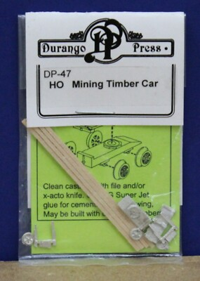 #ad Durango Press HO DP 47 Mining Timber Car Cast Metal Craftsman Kit NIB $7.99