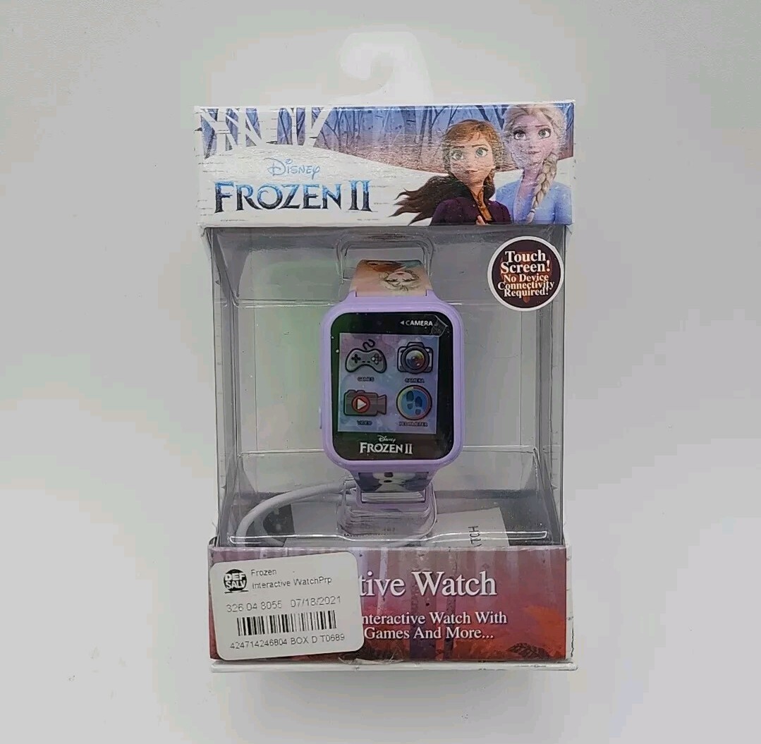NEW Kids' Frozen Interactive Watch Purple Touch Screen - Main Image