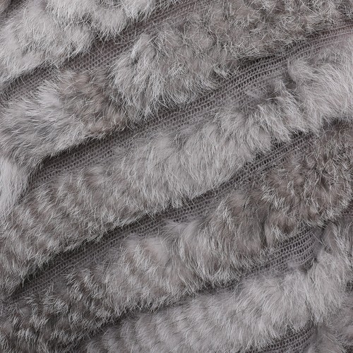 Women's Pullover Poncho Real Rabbit Fur Knitted Cape Shawl Raccoon Fur Collar - Picture 42 of 54