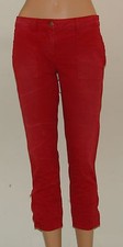 COSTUME CNC NAZIONALE TAGLIA 28 US 42IT JEANS ROSSO RITAGLIATO NUOVO CON ETICHETTE PANTALONI AUTENTICI