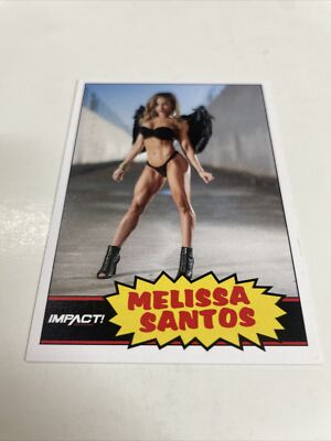 1984 Style Wrestling Diva Melissa Santos Custom Card Impact Ring Announcer A-501