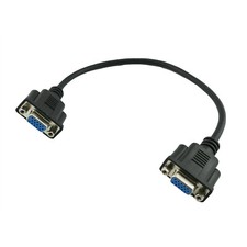 1FT 15Pin VGA Female to Female Jack Extension Cable Converter for PC TV Monitor