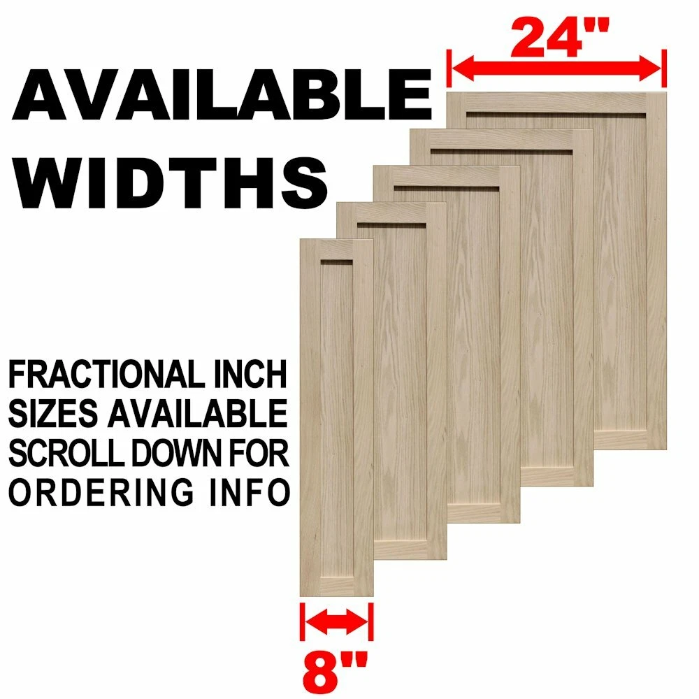 Unfinished Oak Shaker Doors Matttroy