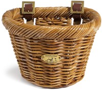 Nantucket Cisco D-shaped Junior Front Handlebar Bike Basket Honey Stain on sale Nantucket Cisco D-shaped Junior Front Handlebar Bike Basket Honey Stain on sale