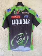 Maillot cycliste LIQUIGAS 1999 vintage maglia noir jersey trikot shirt M