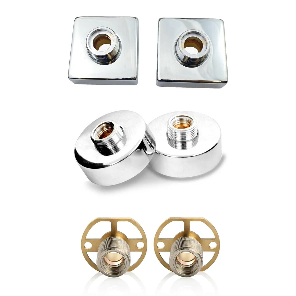 Exposed Round or Square Thermostatic Shower Bar Valve Easy Fit Shower Fixing Kit