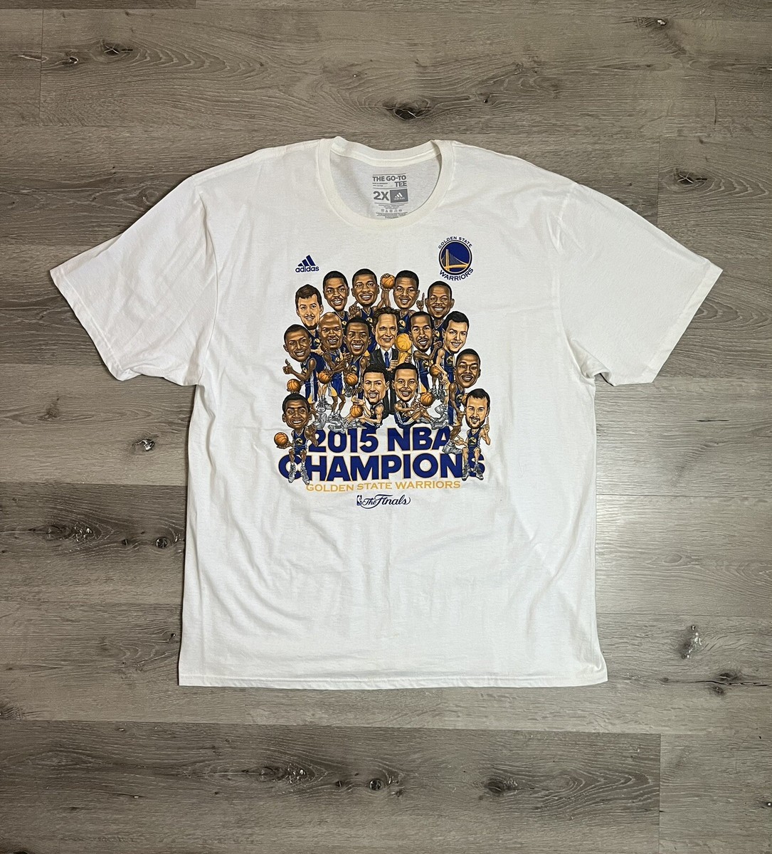 adidas golden state warriors caricature shirt nba championship