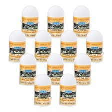 Lip Naturals Mini Vanilla Lip Balm SPF 15 12 Pack 0.10 oz Made in USA